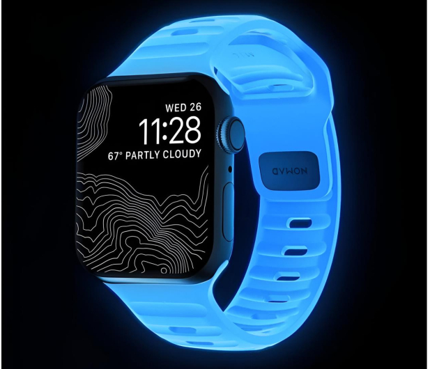 Nomad Sport Strap Apple Watch 42/41/40/38mm Ice Blue Glow - 1312862 - zdjęcie 4